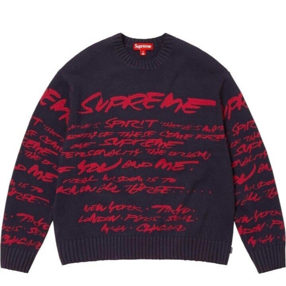 Supreme x Futura Sweater Red 2024 S/S - Size XL - NEW - In Hand